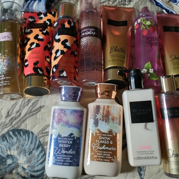 Victoria's Secret and Bath and Body Works items